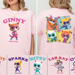 Disney Super Kitties Shirt, Ginny Cat Shirt, Bitsy Cat Shirt, Buddy Cat Shirt, Sparks Cat Tee, Disney Kids Shirt, Disneyland Girls Trip Tee