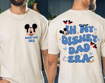 I min Disney pappa-era-tröja, Musse pappa-t-shirt, familjesemester pappa-tröja, Disney fars dag-tröja, fars dag-present till pappa, rund hals
