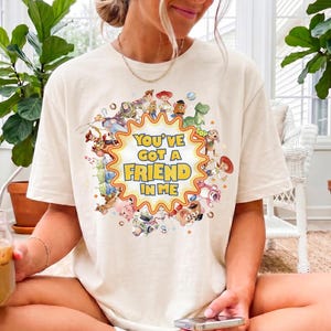 Toy Story 5 Shirt, Pixar Friend In Me T-shirt, Vintage Woody Buzz Jessie Polaroid Tee, Disney Vacation 2026 Matching Sweatshirt, Pixar Fan Gift