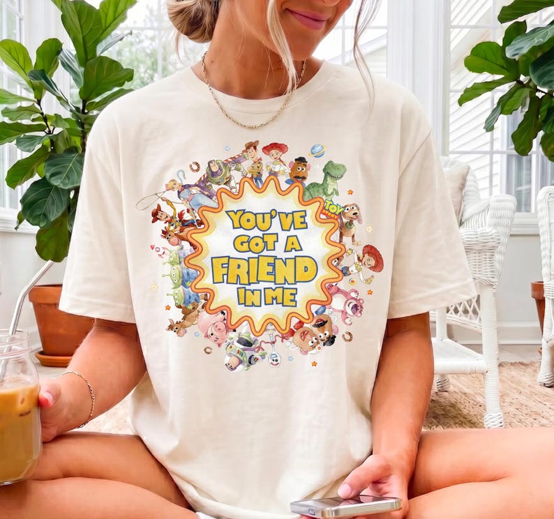 Toy Story 5 Shirt, Pixar Friend In Me T-shirt, Vintage Woody Buzz Jessie Polaroid Tee, Disney Vacation 2026 Matching Sweatshirt, Pixar Fan Gift