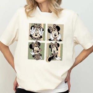 Minnie Mouse-shirt met luipaardprint, Disney Safari T-shirt, Animal Kingdom-T-shirt, Disney Girls Trip-sweater, Disneyland Magic Kingdom-hoodie
