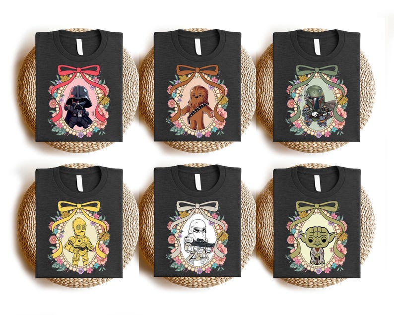 Star Wars Coquette Shirt, Disney Darth Vader Shirt, Boba Fett And Chewbacca Shirt, Stormtrooper Shirt, Star Wars Matching Tee, Space Fan Tee