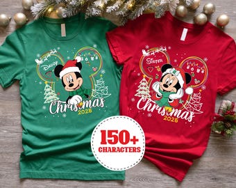 Disney Mickey and Friends Christmas Shirt, Disneyland Family Xmas T-shirt, Walt Disneyworld Christmas Tee,Very Merry Xmas Holiday Sweatshirt