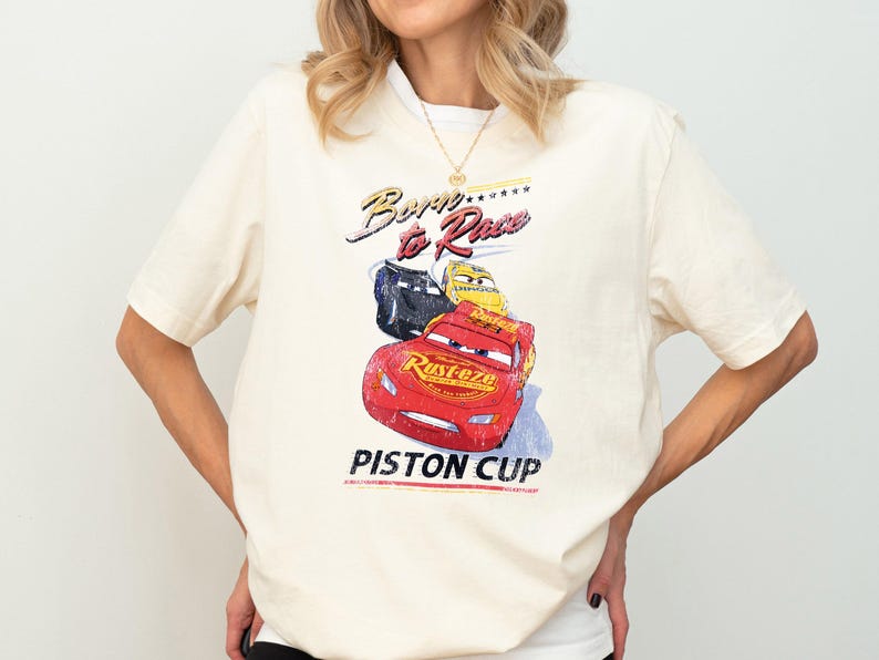 Pixar Cars Shirt, Born to Race Piston Cup T-shirt, Lightning McQueen Tee, Rusteze Cars Sweatshirt, Cars Land Crewneck, Radiator Springs Hoodie
