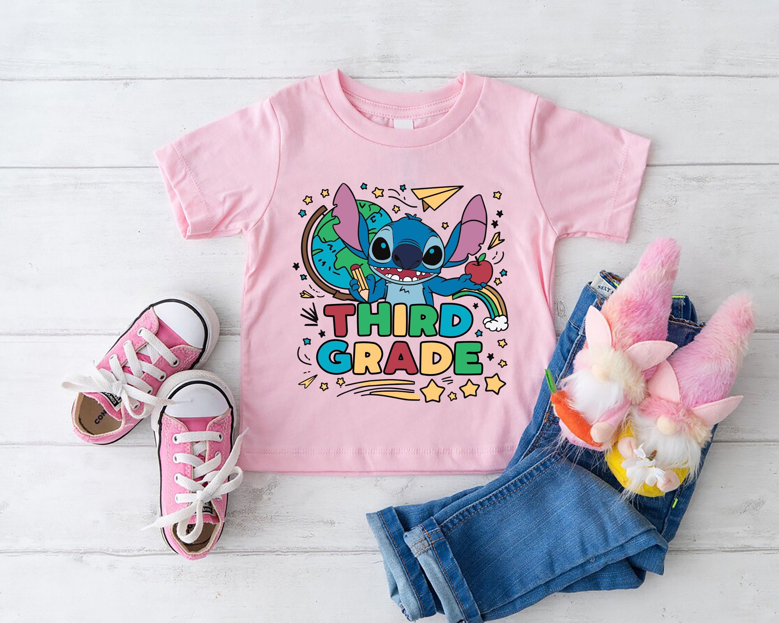 Disney Stitch Third Grade Shirt, 3rd Grade Shirts, First Day of