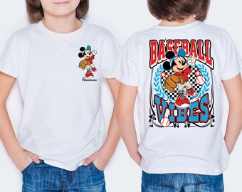 Mickey Baseball Shirt, Toddler Baseball Shirt, Kids Baseball Shirt, Matching Family Shirt, Custom  Sports Shirt
