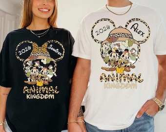 Animal Kingdom Shirt, Mickey And Friends Safari Matching T-shirt, Custom Safari Tee, Matching Travel Sweatshirt, Adventure Holiday Crewneck