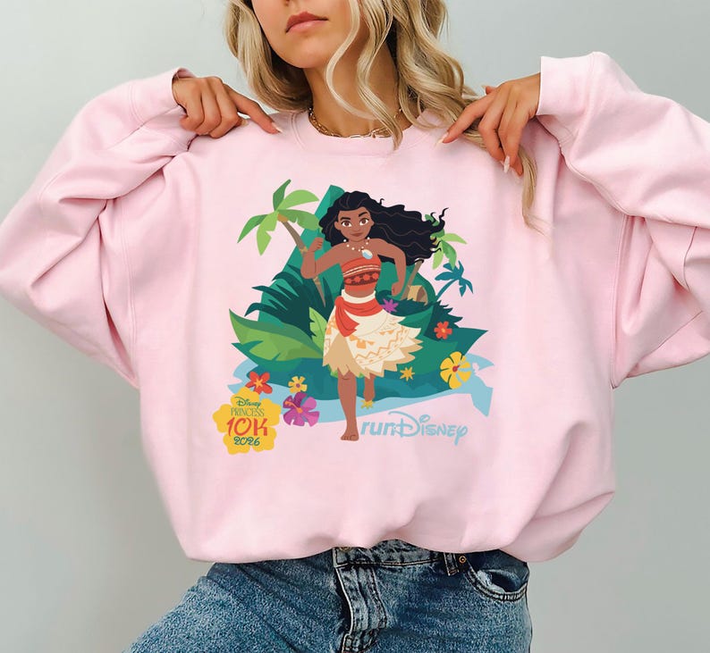 Princess Moana Half Marathon Weekend Shirt, Disney Moana 10K Miles Tee, WDW Marathon 2026 Shirt, Girl Runner Tee, Every Mile Is Magic Tee