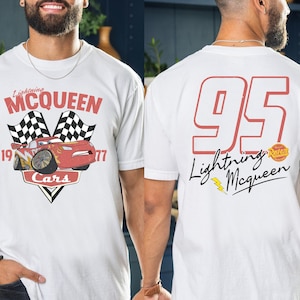 Lightning McQueen Cars Shirt, Pixar McQueen 95 Shirt, Piston Cup Champion Shirt, Retro Cars Land Shirt, Disneyland Boys Vacation Sweater