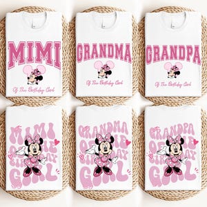Custom Minnie Mouse Birthday Girl Shirt, Disney Birthday Toddler T-shirt, Disneyland Daughter Birthday Tee, Disney Girls Birthday Trip Sweatshirt