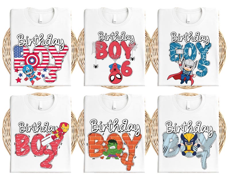 Avengers Birthday Boy Shirt, Custom Disney Superhero T-Shirt, Marvel Themed Birthday Tee, Spider Man Hulk Thor Captain America Sweatshirt