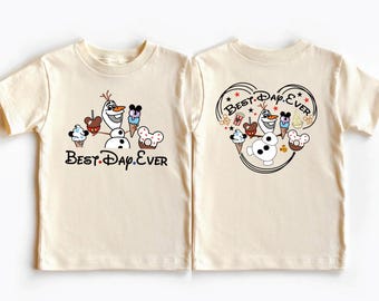 Disney Best Day Ever Shirt, Frozen Olaf Snacks T-Shirt, Disneyland Family Trip Shirt, WDW Funny Kids Shirt, WDW Olaf Lover Tee, Best Day Tee