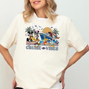 Disney Cruise Vibes Shirt, Mickey And Friends Cruising T-Shirt, Disneyland Family Trip Shirt, WDW Tropical Tee, Mickey Summer Cruise Shirt