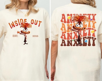 Disney Anxiety Shirt, Inside Out 2 Merch T-shirt, Emotions Tee, Core Memory Day Sweatshirt,Feelings Matching Sweatshirt,Mental Health Hoodie