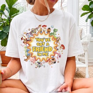 Toy Story 5 Shirt, Pixar Friend In Me T-shirt, Vintage Woody Buzz Jessie Polaroid Tee, Disney Vacation 2026 Matching Sweatshirt, Pixar Fan Gift