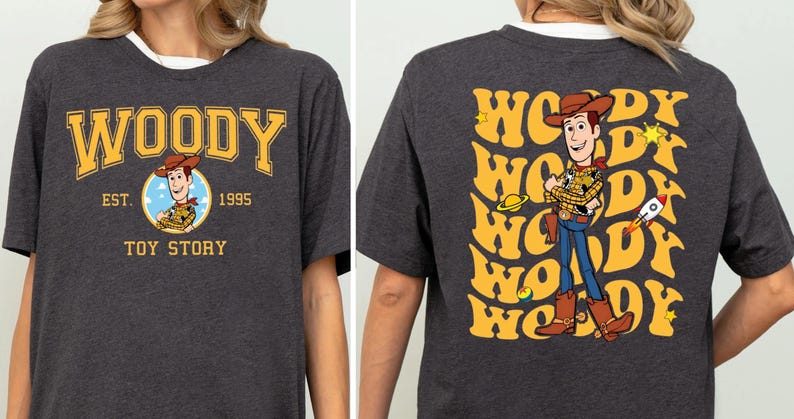 Sheriff Woody Shirt, Cowboy Adventure T-shirt, land Pixar Kids Tee, Western Sweatshirt, Family Vacation Crewneck, Fun Holiday Hoodie