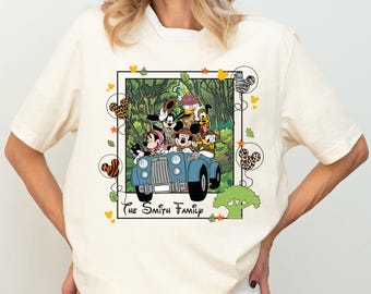 Safari Family Shirt, Custom Mickey and Friend Safari Shirt,  Family Vacation Tee, Animal Kingdom Shirt, WDW Personal Jungle Tee