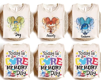 Inside Out Shirt, Today Is A Core Memory Day T-shirt, Pixar Inside Out Tee,  Family Vacation 2026 Sweatshirt, Joy Sadness Anger Envy Hoodie