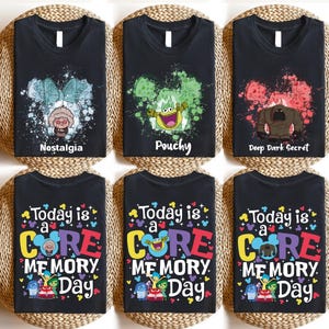 Disney Inside Out Shirt, Today is A Core Memory Day T-shirt, Pixar ...