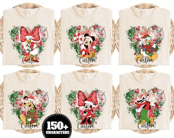 Mickey and Friends Christmas Shirt,  Family Xmas Shirt, land Princess Christmas Trip Shirt, Very Merry Xmas Holiday Sweatshirt
