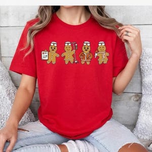 Nurse Christmas Sweetshirt, Ginger Bread Nursing Shirt, Funny Cookies Xmas T-shirt, Emergency Xmas Vibes Tee, Xmas Medical Staff Gift Hoodie