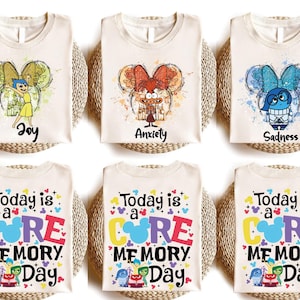 Disney Inside Out Shirt, Today Is A Core Memory Day T-Shirt, Pixar Inside Out Shirt, Disney Family Vacation 2026, Joy Sadness Anger Envy Tee