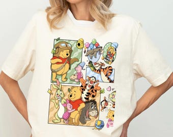Disney Winnie The Pooh Shirt, Pooh Bear T-shirt, Tigger Piglet Eeyore Tee, WDW Family Vacation Sweatshirt, land Family Trip Crewneck