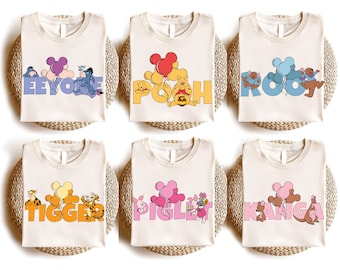 Winnie The Pooh Shirt, Piglet Tigger Eeyore Shirt,  Family Shirt, land Trip 2026 Shirt,  Group Matching Shirt