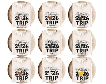 Trip-shirt 2026, custom Galaxy's Edge-shirt, T-shirt Mickey Ears, bijpassend vakantieshirt, T-shirt Lover