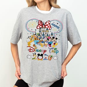 Disney Trip 2026 Shirt, Custom Mickey and Minnie T-Shirt, Disneyland Family Vacation Shirt, Walt Disney World 2026 Tee, Disney Castle Shirt