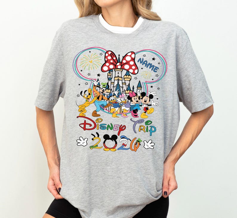 Disney Trip 2026 Shirt, Custom Mickey and Minnie T-Shirt, Disneyland Family Vacation Shirt, Walt Disney World 2026 Tee, Disney Castle Shirt