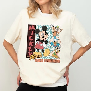 Vintage Mickey-shirt, Donald Duck Pluto Goofy-T-shirt, Disney-familieshirt, Disney Boys Trip-T-shirt, WDW-shirt familievakantie, Disney Game-hoodie