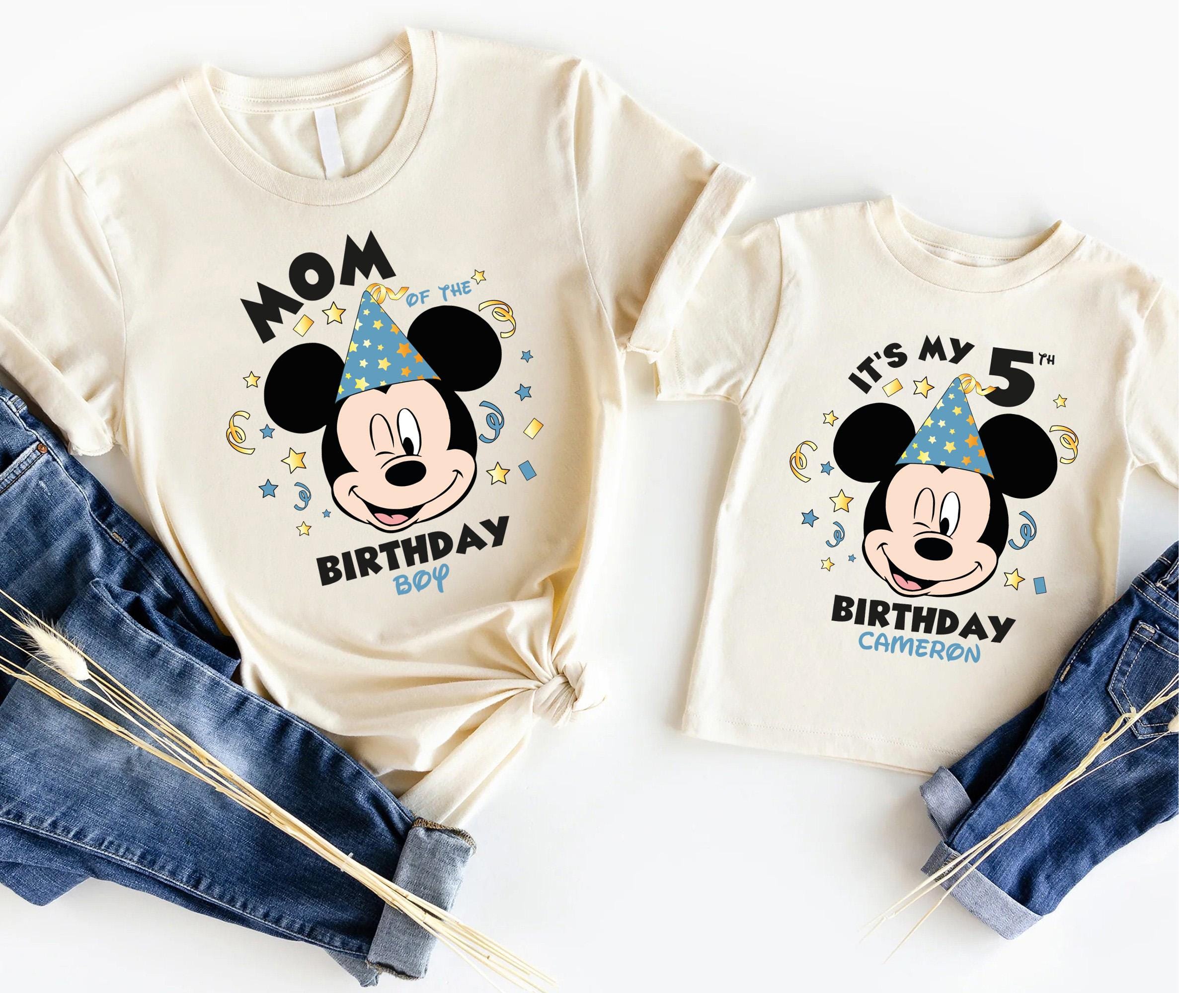 Custom Mickey Birthday Boy Shirt, Disney Toddler Birthday Shirt, Disneyland Kids Birthday Shirt, Disney 2025 Boys Birthday Trip Tee