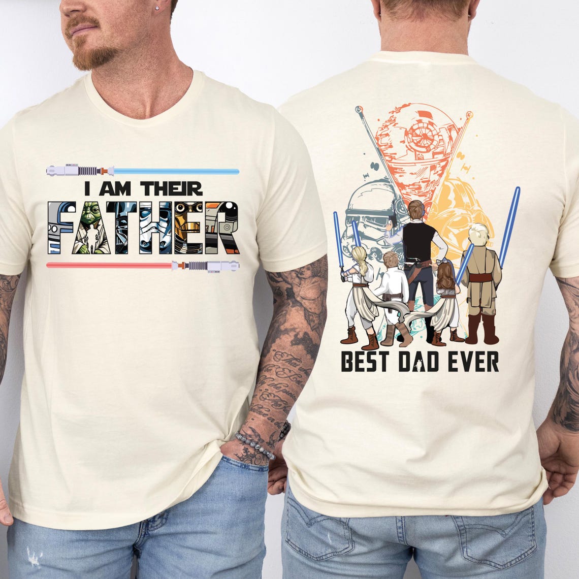 Dad Shirt, Custom Father's Day Shirt With Kids T-shirt, I Am Their ...