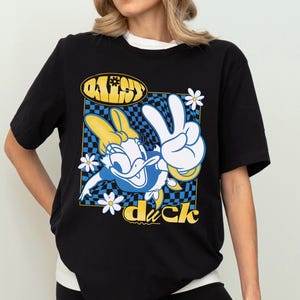 Camiseta da Disney Daisy Duck, camiseta da WDW Girls Trip, camiseta Daisy Duck Lover, camiseta estampada Daisy, camiseta de férias da Disneylândia, moletom fofo com capuz Daisy Duck