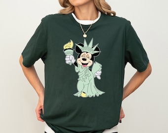 Minnie Statue Of Liberty Shirt, Disney Patriotic Shirt, Disneyland Girls Trip Shirt, America Disney Shirt, American Patriotic Shirt