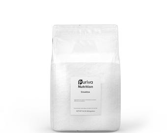 Creatine Monohydrate powder, micronized, 1 pound, Puriva Nutrition