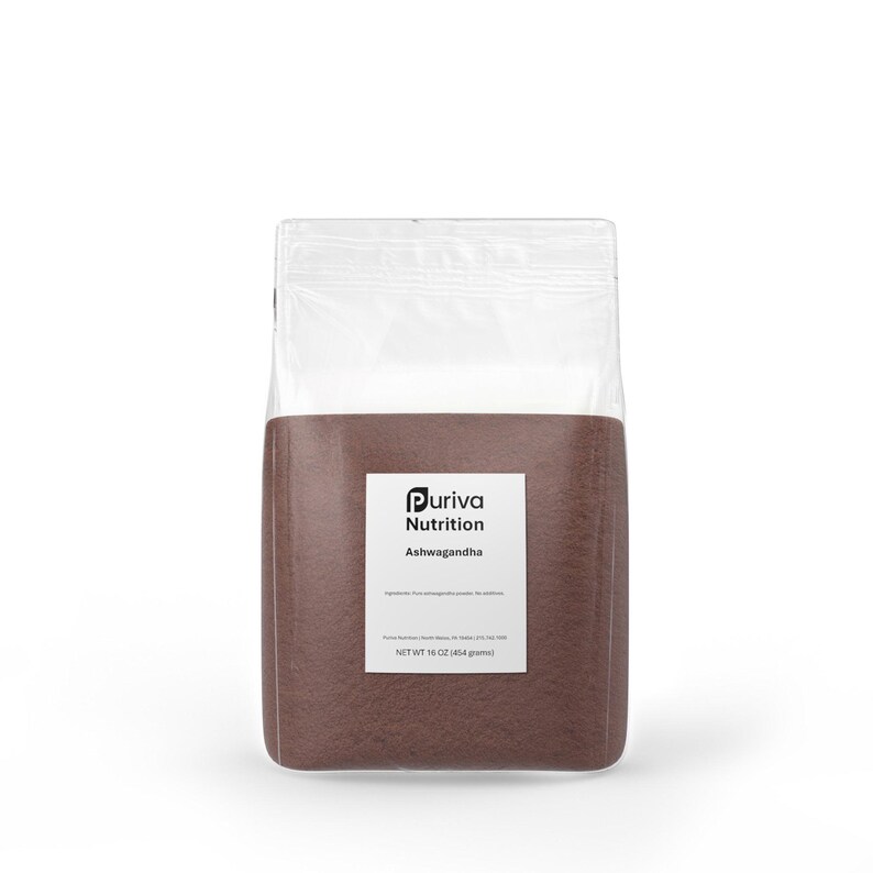 Ashwagandha extract, minimum 2.5% withanolides, 1 pound, Puriva Nutrition image 1
