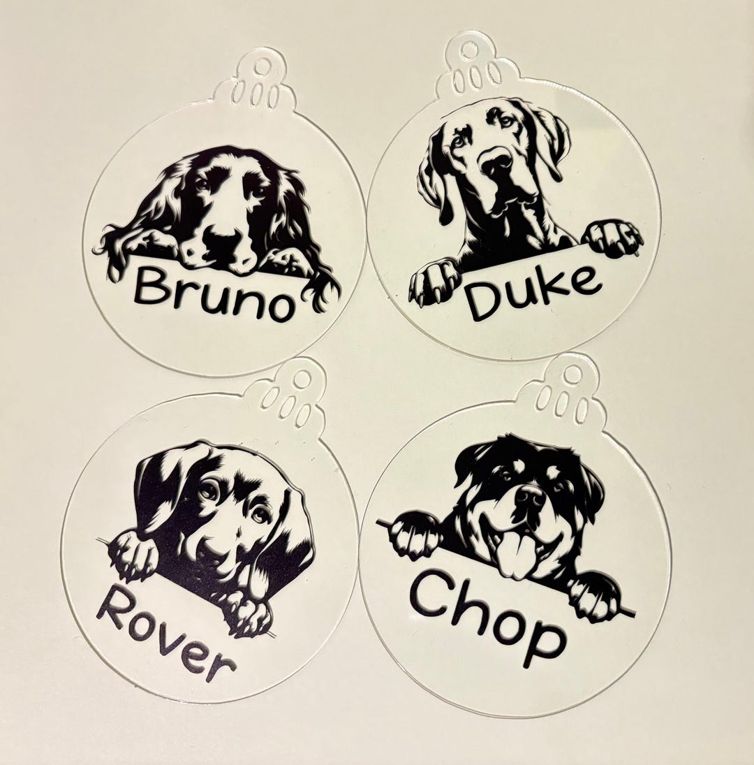 Personalised Dog Christmas Decorations Etsy — free download