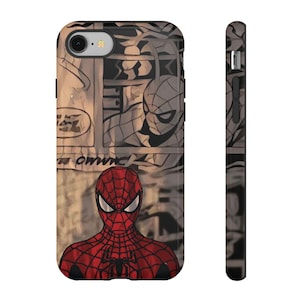 Spiderman Phone Case, Tough Phone Cover, Superhero Gift, Durable Phone Protection, Comic Book Style