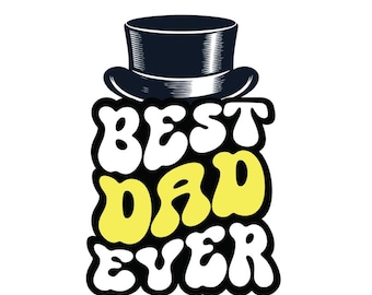 Dad Ever Printable Wall Art, Funny Father's Day Gift (Instant Download)
