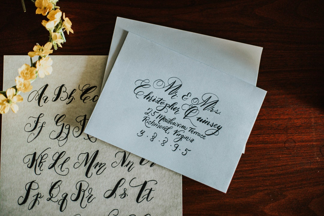 Handwritten Calligraphy and Cursive Envelope Addressing (for Wedding ...