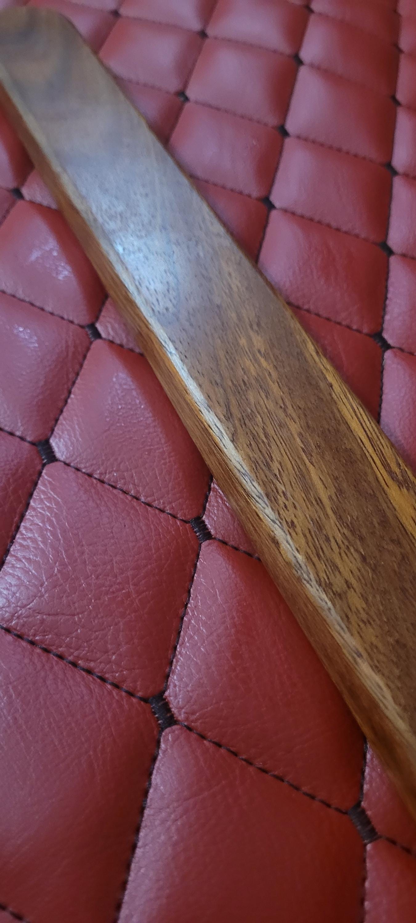 Dom's D Shape Ruler Obedience is Sacred Cumaru Wood Paddle Ruler: Custom Dom Femdom ...