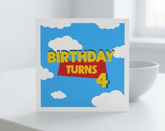 Custom 'Toy Story' Themed Birthday Party Napkins | Personalized Kids Party Decor