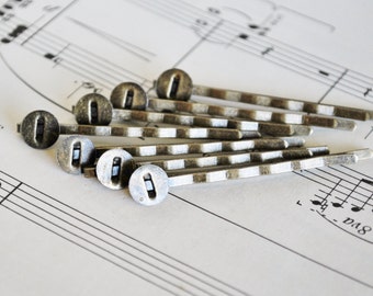 10 Antiqued Bronze Bobby Pins With Glue Pad