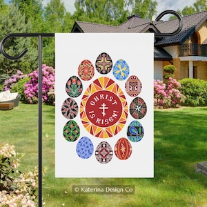 Orthodox Easter Banner - Christ is Risen - Pascha Decoration