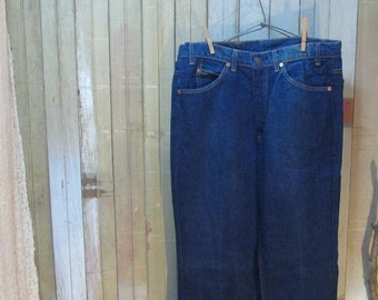 517 Flared Levis Jeans Vintage 517 Levis Boot cut 80s Flare Vintage denim jeans cotton US made Levis Boyfriend Levis Jeans 34 34