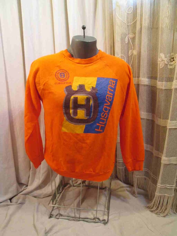 Husqvarna Vintage 60s Orange Sweatshirt vintage Mo
