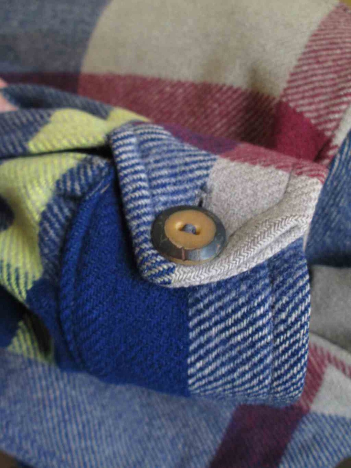 Vintage 40s Wool Plaid Jacket Canada Chalet Plaid Jacket Etsy