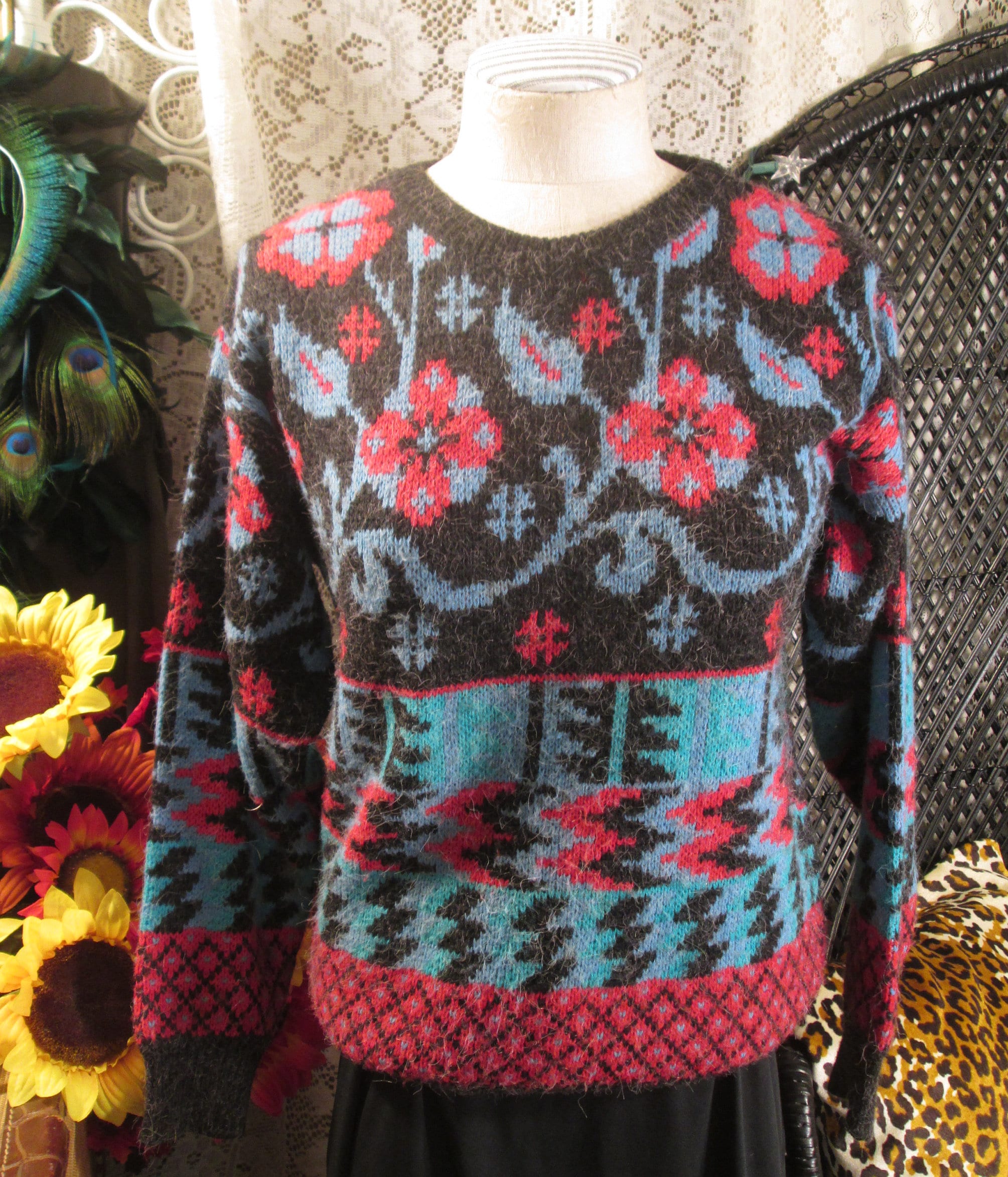 トップス Vintage multi pattern kint red il_1080xN.3977123113_kc5b.jpg